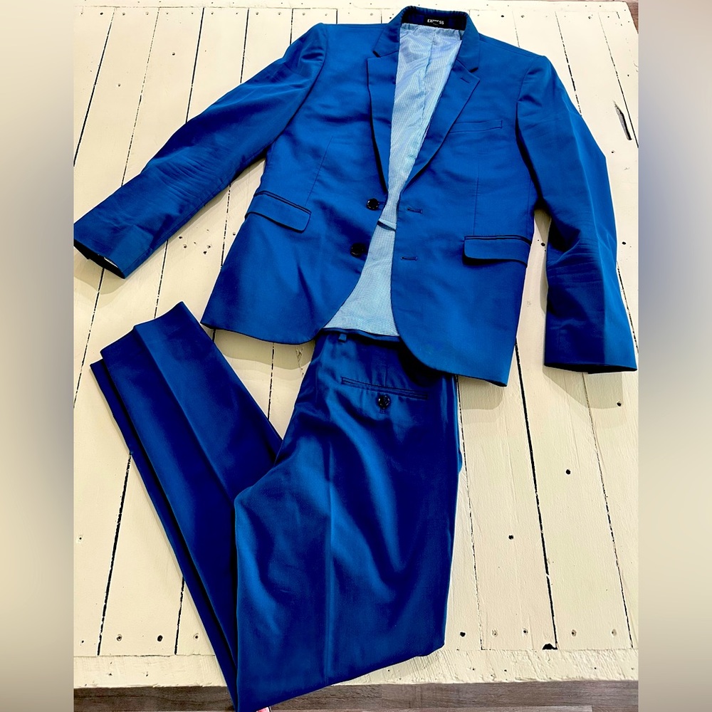 Express Blue Extra Slim Men’s Suit